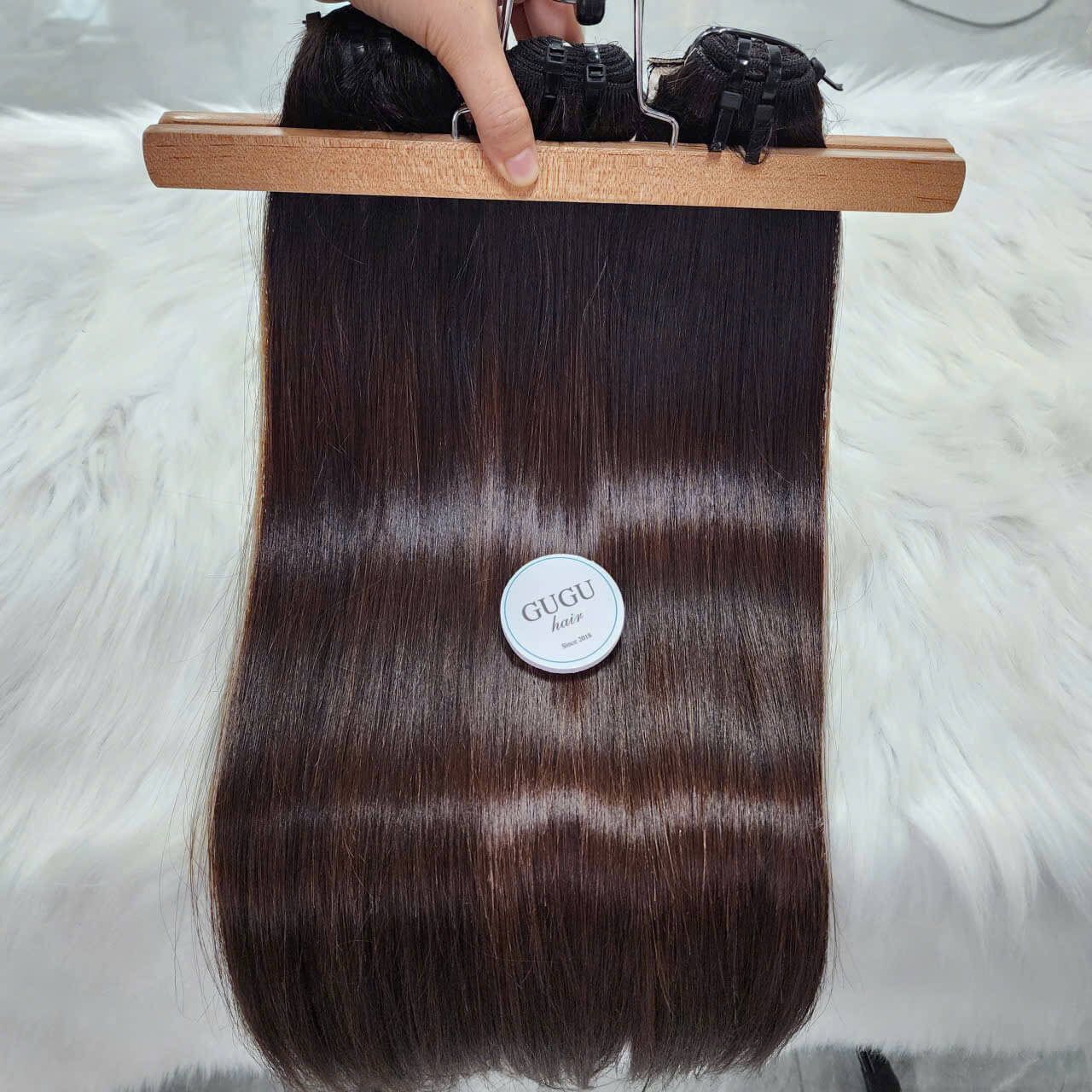 Bone Straight Human Hair Bundles Ombre Color 26 Inches Vietnamese