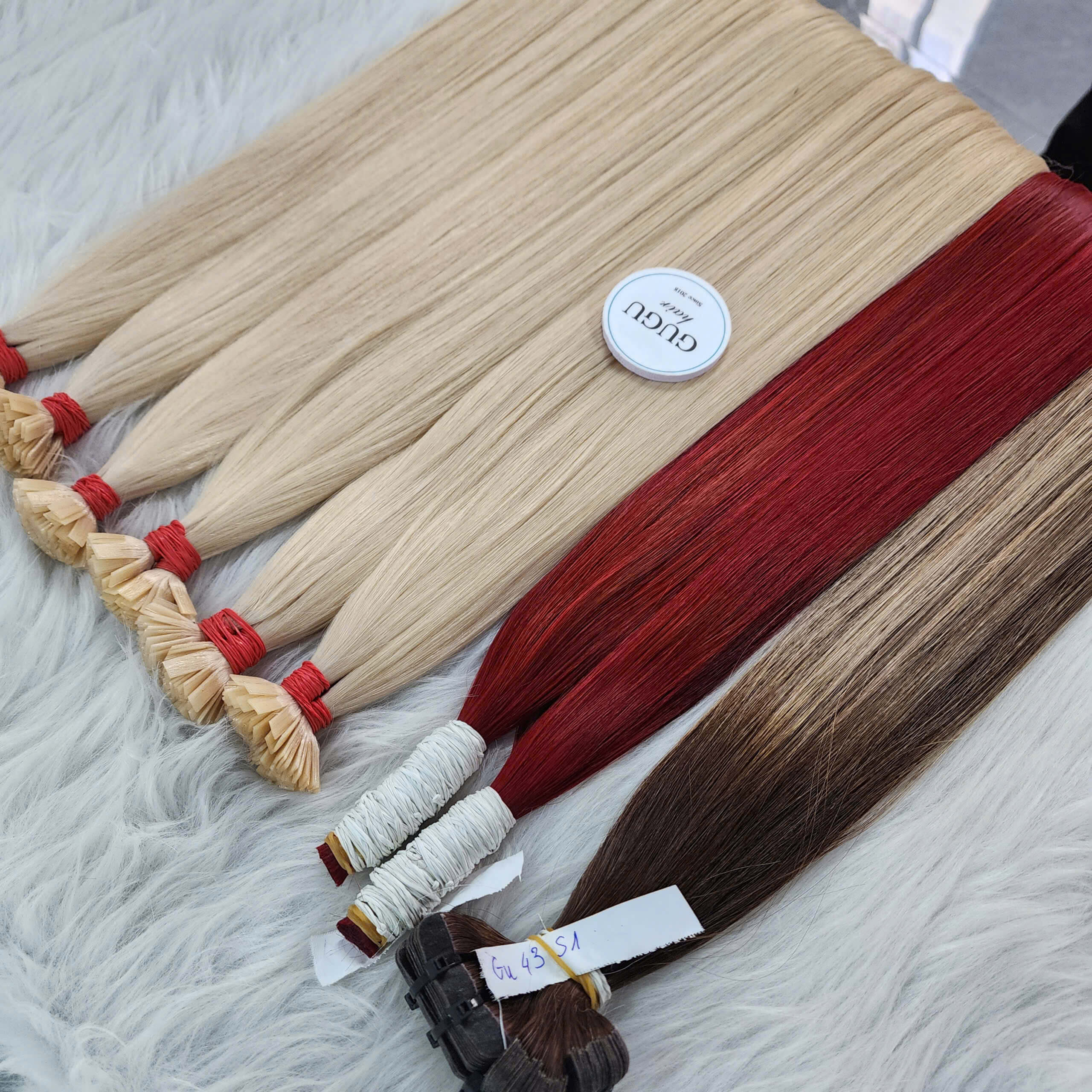 Bulk Hair Bone Straight Red Wine Color Vietnamese Hair 7 raw vietnamese human hair extensions