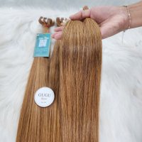 Vibrant Orange Bone Straight Tape In Extensions – 100% Human Hair 6 Top 1 Vietnamese Tape In Hair Extensions – 100% Human Hair