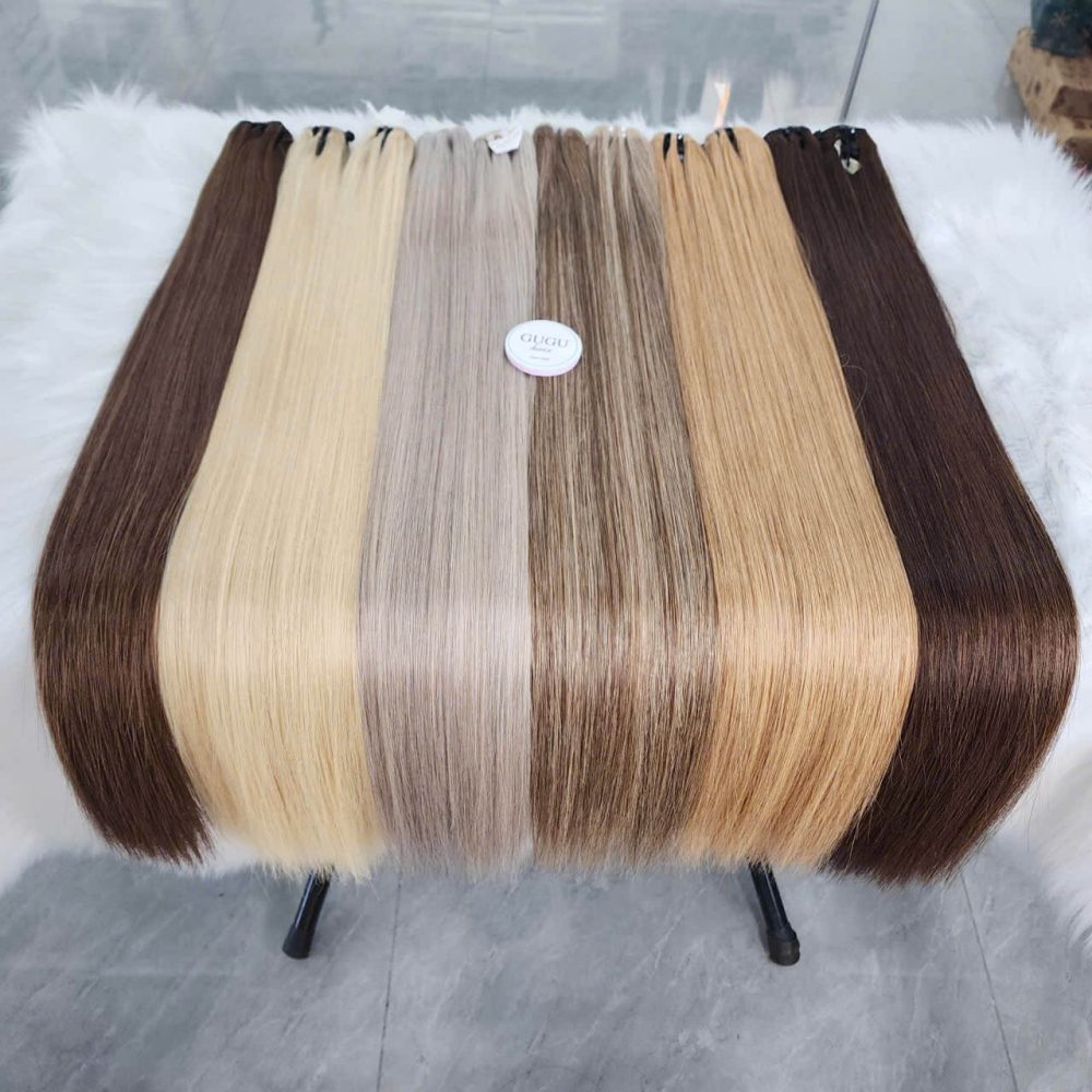 weft hair extensions colors straight hair