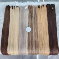 Color #6 Straight Hair Wefts | Premium Raw Vietnamese Human Hair 6 weft hair extensions colors straight hair