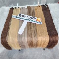 Color #6 Straight Hair Wefts | Premium Raw Vietnamese Human Hair 5 weft hair extensions colors straight hair