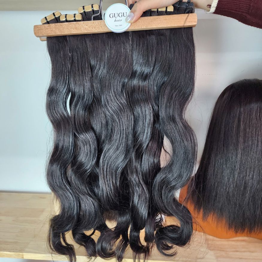 Body Wave Tape In Extension Natural Color Raw Vietnamese Hair