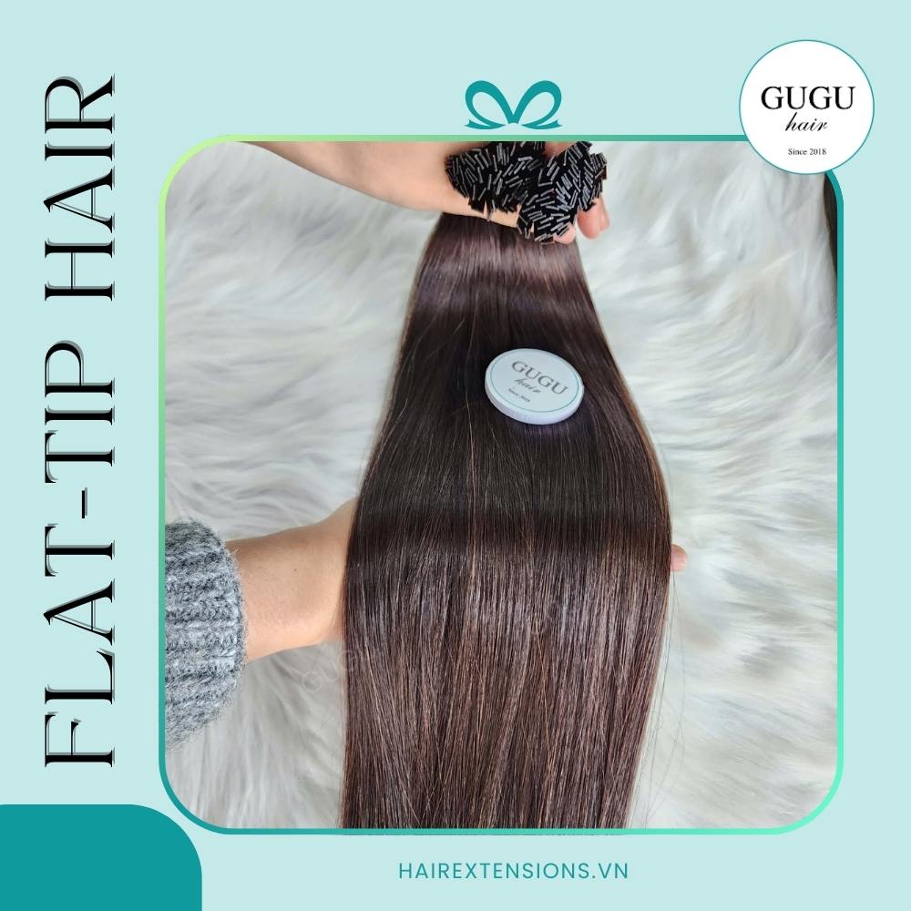 GUGU HAIR – BEST HUMAN HAIR EXTENSIONS 121 Buy Brown Keratin Flat Tip Hair Extensions