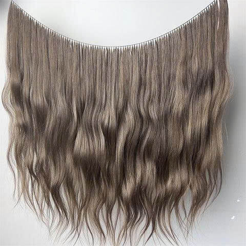 Feather Weft Hair Extension Light Brown Color (3)