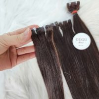 Invisible Tape In Deep Brown Weft Hair Extensions 4 Invisible-Tape-Hair-Extensions-