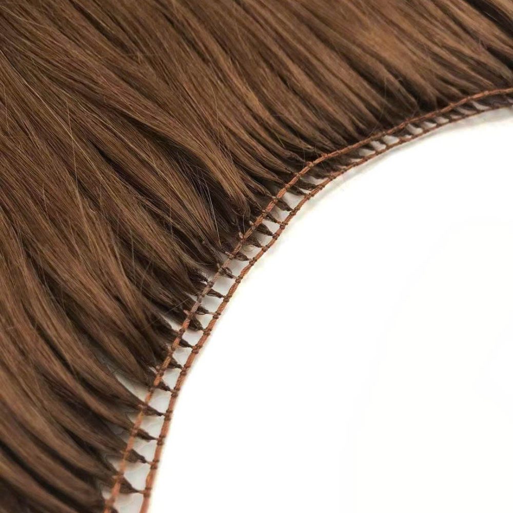 Premium Weft Hair Extension Deep Brown Color