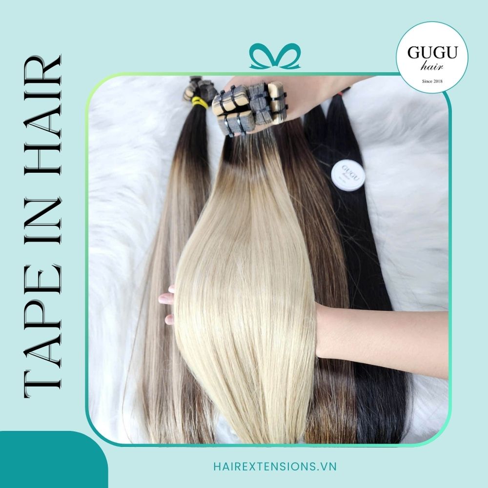Invisible Ombre Blonde Tape In Bone Straight Hair Extension Raw Vietnamese Human Hair 1 Invisible Ombre Blonde Tape In Bone Straight Hair Extension Raw Vietnamese Human Hair
