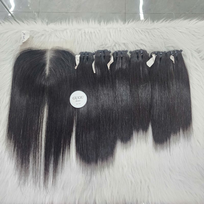 Bone Straight Weft Hair Extension Raw Vietnamese Hair