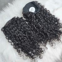 100% Human Hair Drawstring Ponytail Extension #1 Color Raw Vietnamese Hair 3 100% Human Hair Drawstring Ponytail Extension