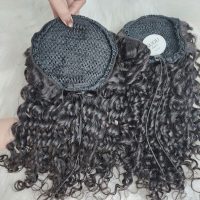 100% Human Hair Drawstring Ponytail Extension #1 Color Raw Vietnamese Hair 5 100% Human Hair Drawstring Ponytail Extension