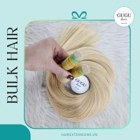Premium Bone Straight Bulk Hair Extension Blonde Color Raw Vietnamese Hair 2 Premium Bone Straight Bulk Hair Blonde Color Raw Vietnamese Hair