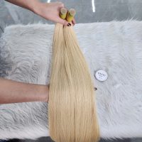 Premium Bone Straight Bulk Hair Extension Blonde Color Raw Vietnamese Hair 3 Premium Bone Straight Bulk Hair Blonde Color Raw Vietnamese Hair