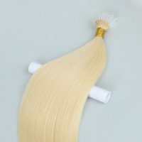 Flex Tip Nano Extensions _ Plastic Nano Tip Hair Extensions Blonde Color