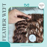 Premium 30 Inches Feather Weft Hair Extension Deep Wave Highlight Brown Color Raw Vietnamese Hair 2 Premium 30 Inches Feather Weft Hair Deep Wave Highlight Brown Color Raw Vietnamese Hair