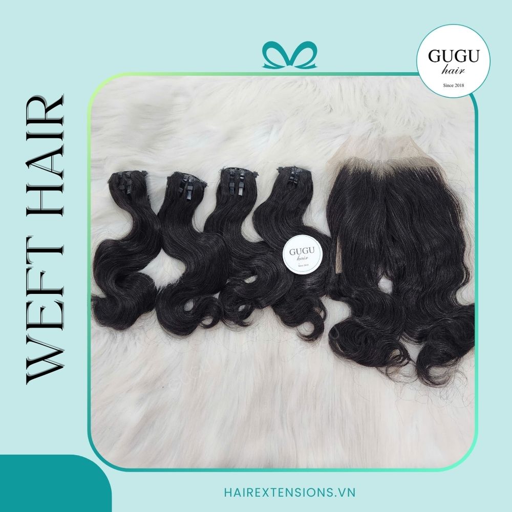 Best Vietnamese Deep Wave Weft Hair Extensions – Natural Black 100% Human Hair