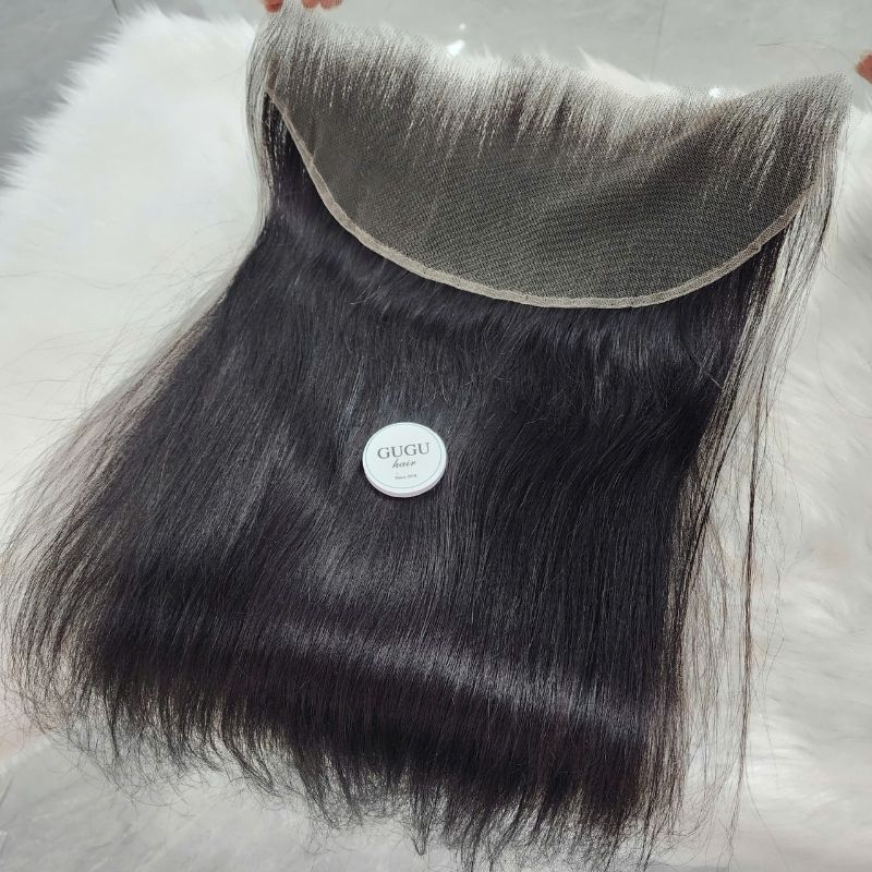 Vietnamese Straight Human Hair 13x6 Lace Frontal – Natural Black