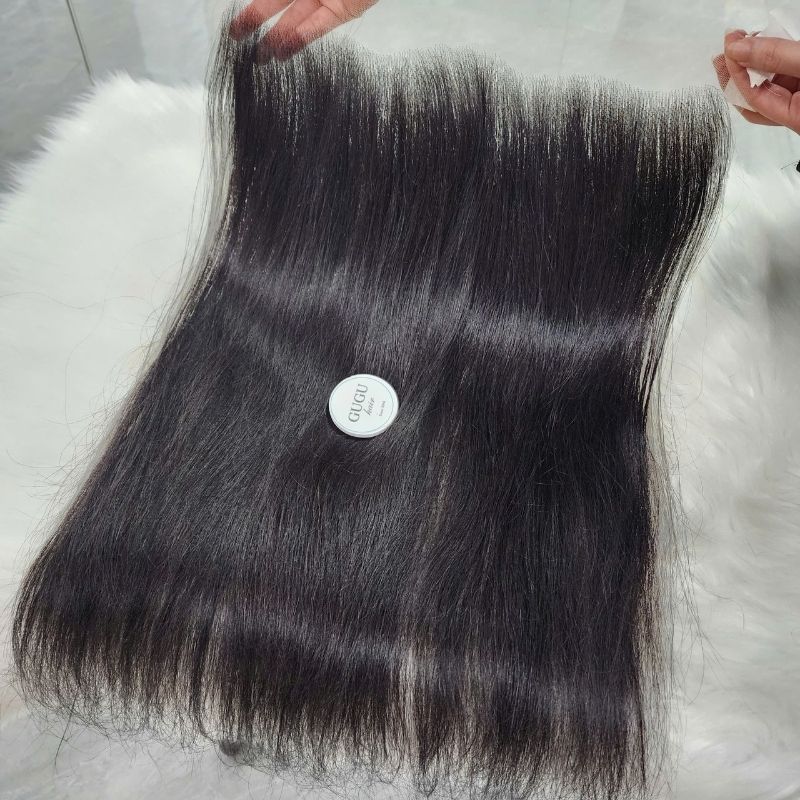 Vietnamese Straight Human Hair 13x6 Lace Frontal – Natural Black