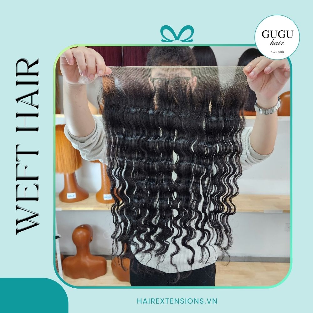 Premium Vietnamese Wavy Weft Human Hair Extensions – Natural Color