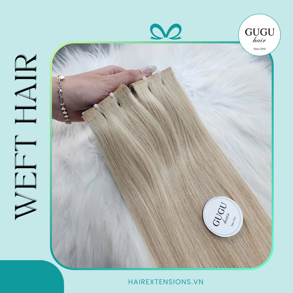 Blonde Raw Vietnamese Weft Hair Extensions – Luxury 24” Premium Quality