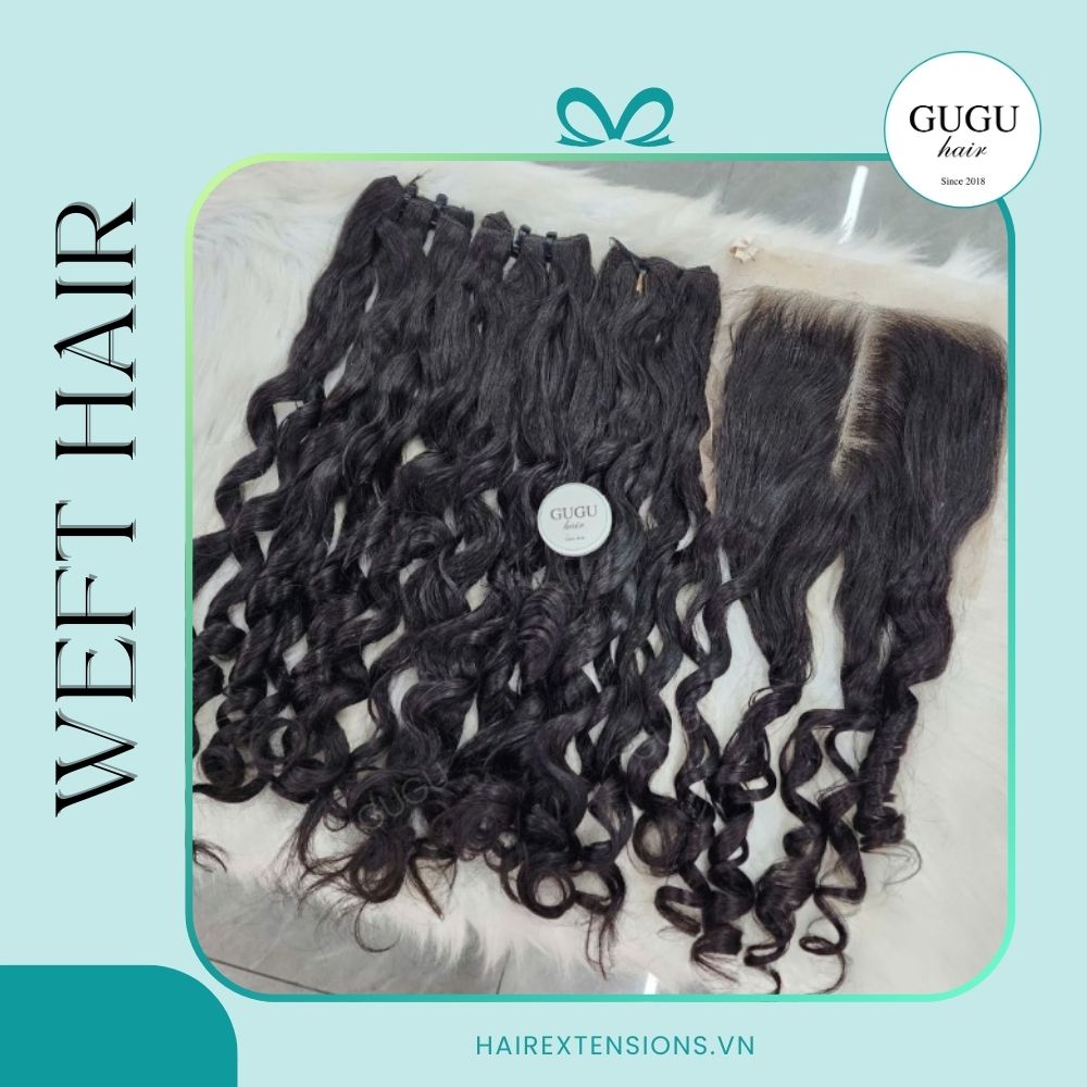 Curly Natural Human Weft Hair