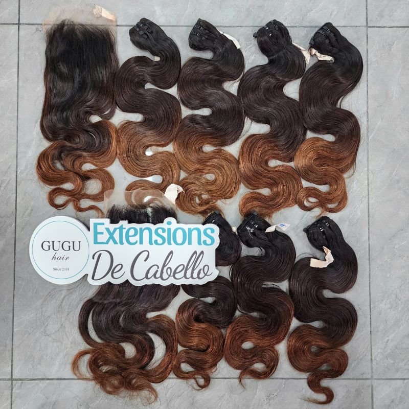Body Wave Vietnamese Weft Hair Extensions Collection – Ombre Brown Color