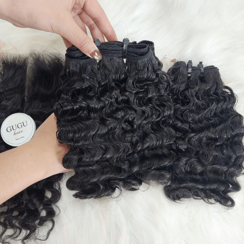 Body Wave Weft Hair Extension Natural Color Raw Vietnamese Hair