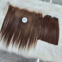 Bone Straight Human Hair Lace Closure – Natural Brown