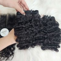 Deep Wave Vietnamese Weft Hair - Natural Black