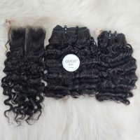Deep Wave Vietnamese Weft Hair - Natural Black