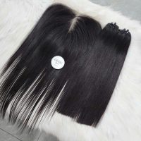 Vietnamese Straight Hair Bundles and Lace Closure – 100% Human Hair Natural Black