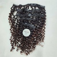 Luxury Vietnamese Kinky Curly Clip-In Human Hair Extensions | GUGU Hair 6 Luxury Vietnamese Kinky Curly Clip-In Human Hair Extensions GUGU Hair