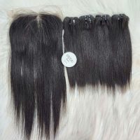 Premium Vietnamese Straight Weft Human Hair Extensions – Natural Color 4 Premium Vietnamese Straight Weft Human Hair Extensions – Natural Color