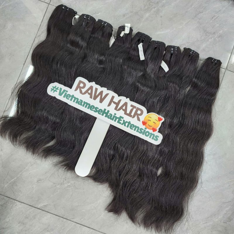 Wholesale Vietnamese Natural Wave Raw Hair Weft - Double Drawn Human Hair Extensions
