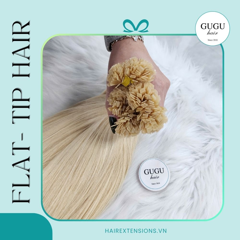 Blonde Premium Human Hair Bone Straight Flat-tip Wholesale 