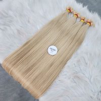 Blonde Premium Human Hair Bone Straight Flat-tip