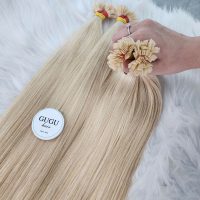 Blonde Premium Human Hair Bone Straight Flat-tip