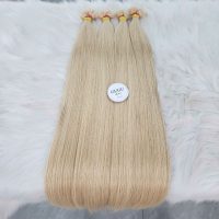 Blonde Premium Human Hair Bone Straight Flat-tip