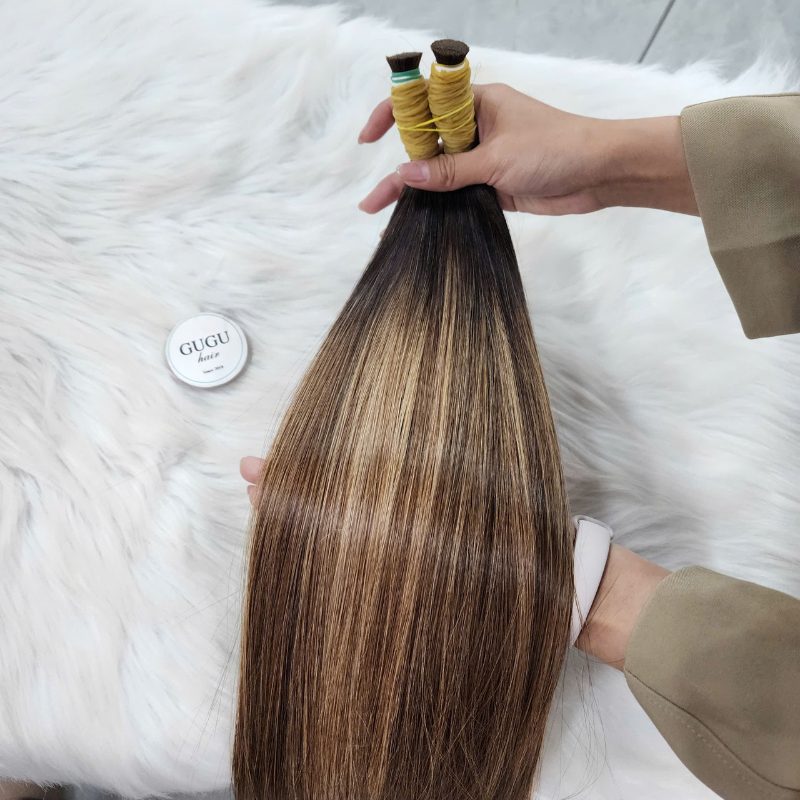 Ponytail Hair Extensions – Instant Volume and Length for Stylish Looks 4 Dark Brown Bone Straight Short Human Hair Bulk Hair For Women