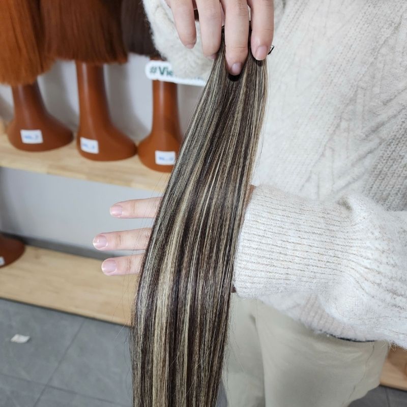 Highlight Natural Color Weft Hair - Vietnamese Raw Hair Extensions