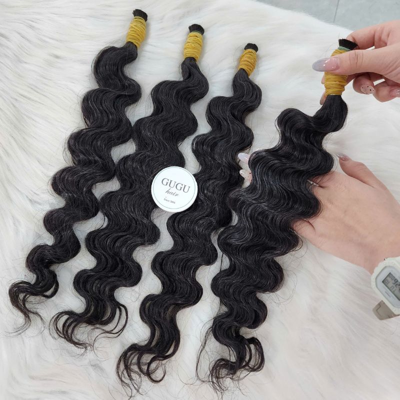 Curly Bulk Braiding Hair – Raw Vietnamese Human Hair Extensions