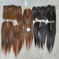 Human Hair Bundles with Closure 1
