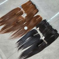 Human Hair Bundles with Closure 2