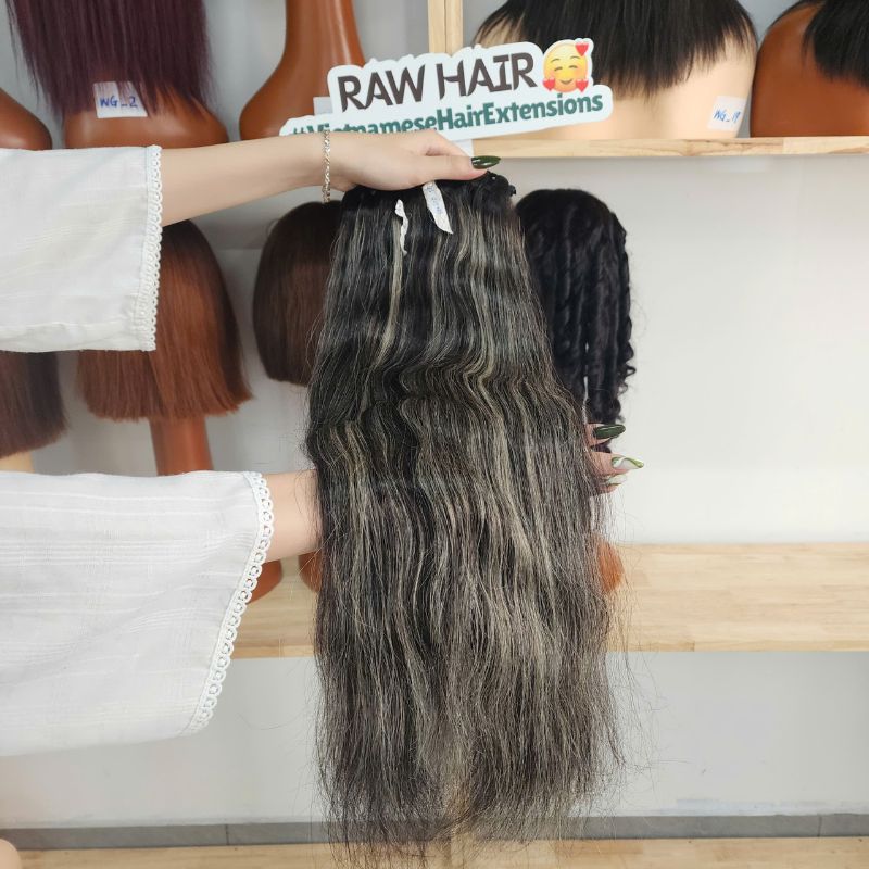 Raw Vietnamese Natural Wavy Human Hair Bundles – Virgin Cuticle Aligned Extensions