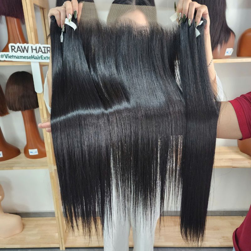 Raw Vietnamese Straight Hair Bundles Wholesale – 100% Human Hair Extensions