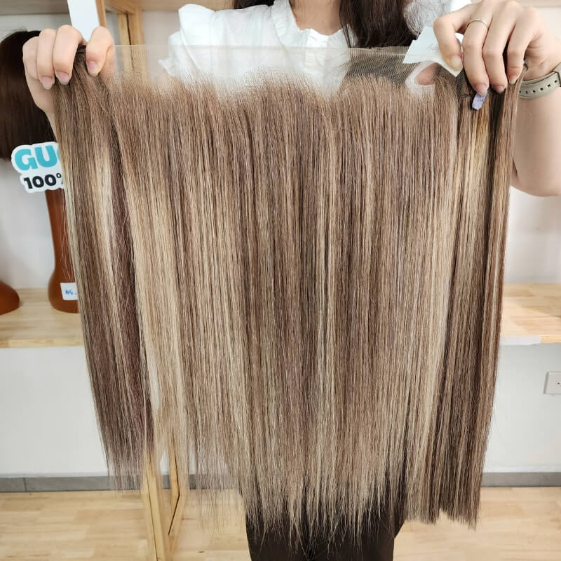 Piano Color Bone Straight Weft Hair Extensions
