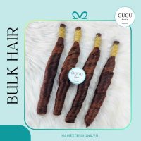 Brown Spring Curly Bulk Hair Extensions