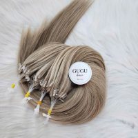 #18#60 Beige Blonde Mixed H6 Feather Hair Extensions