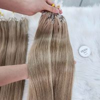 1860 Beige Blonde Mixed H6 Feather Hair Extensions 5