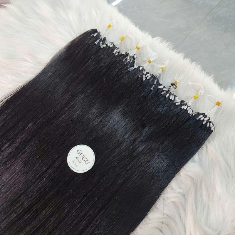 #1b H6 Feather Hair Extensions
